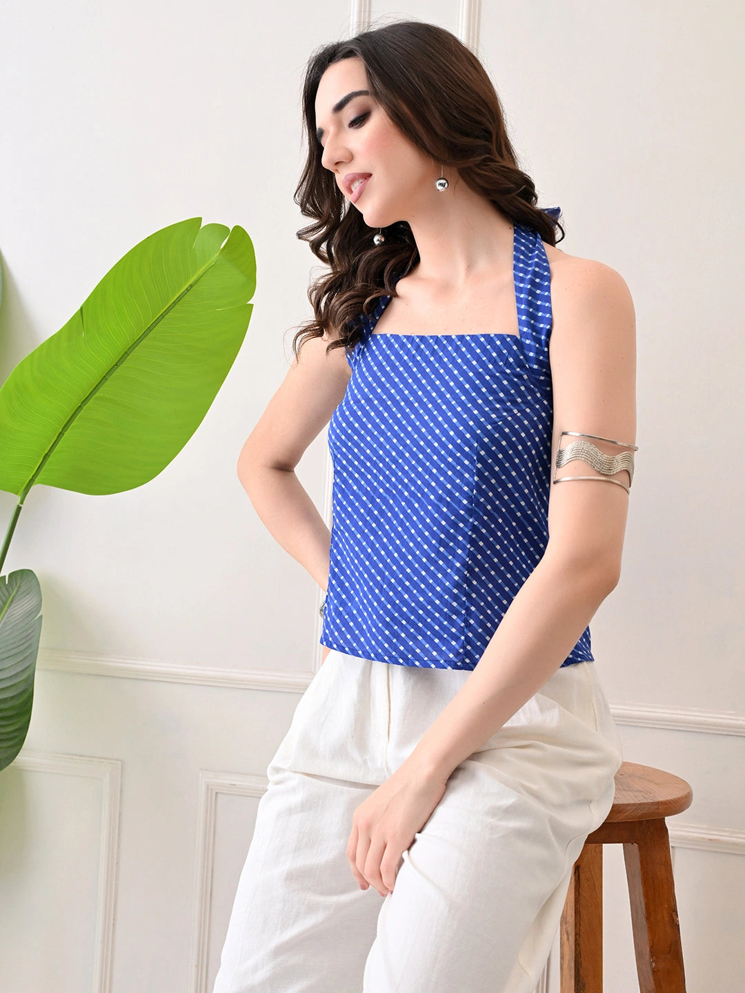 Indigo Sweep Top