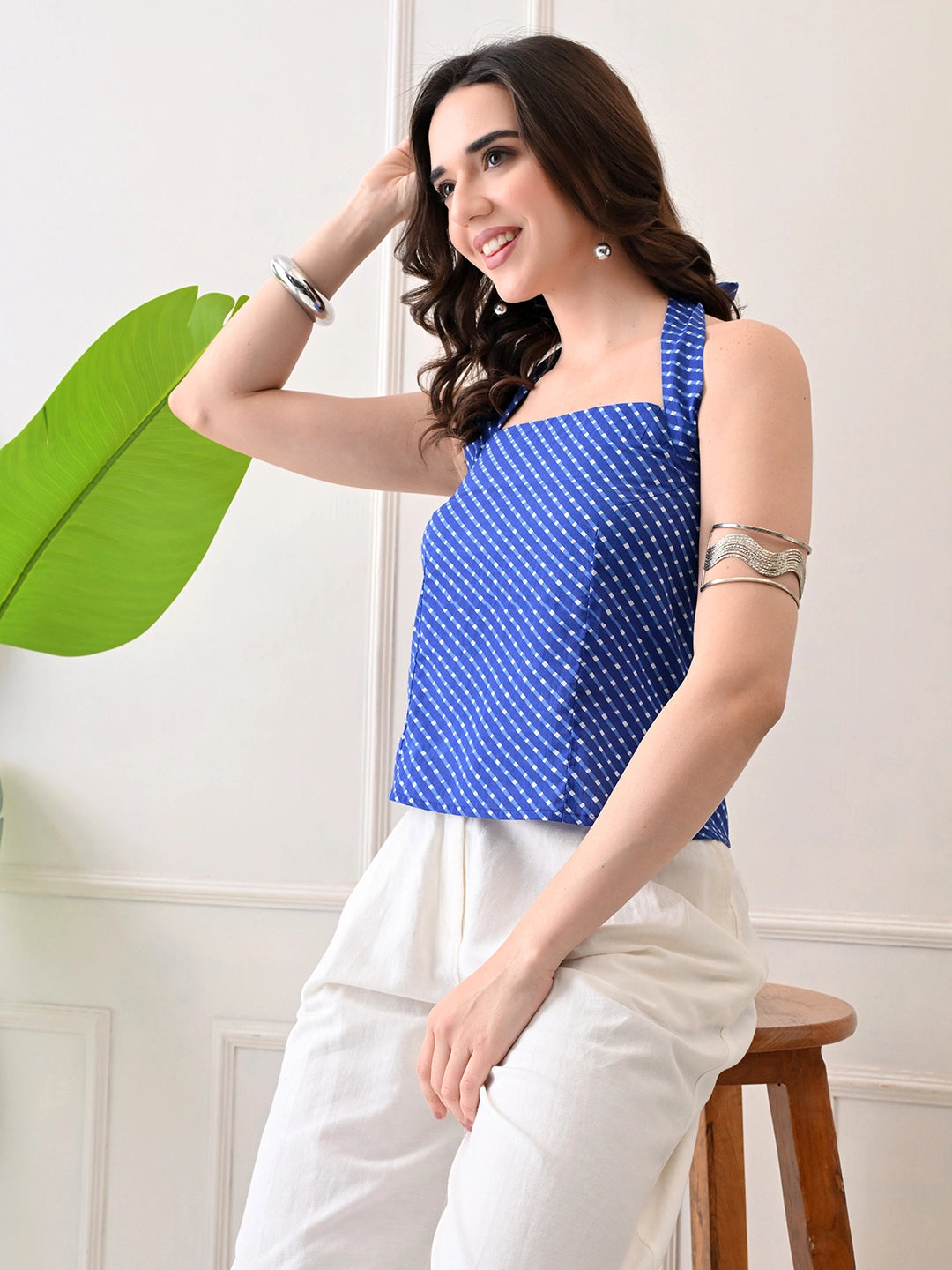 Indigo Sweep Top