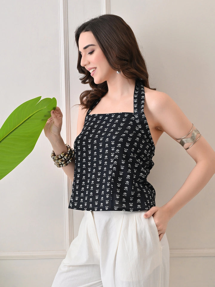 Yamini Black Top
