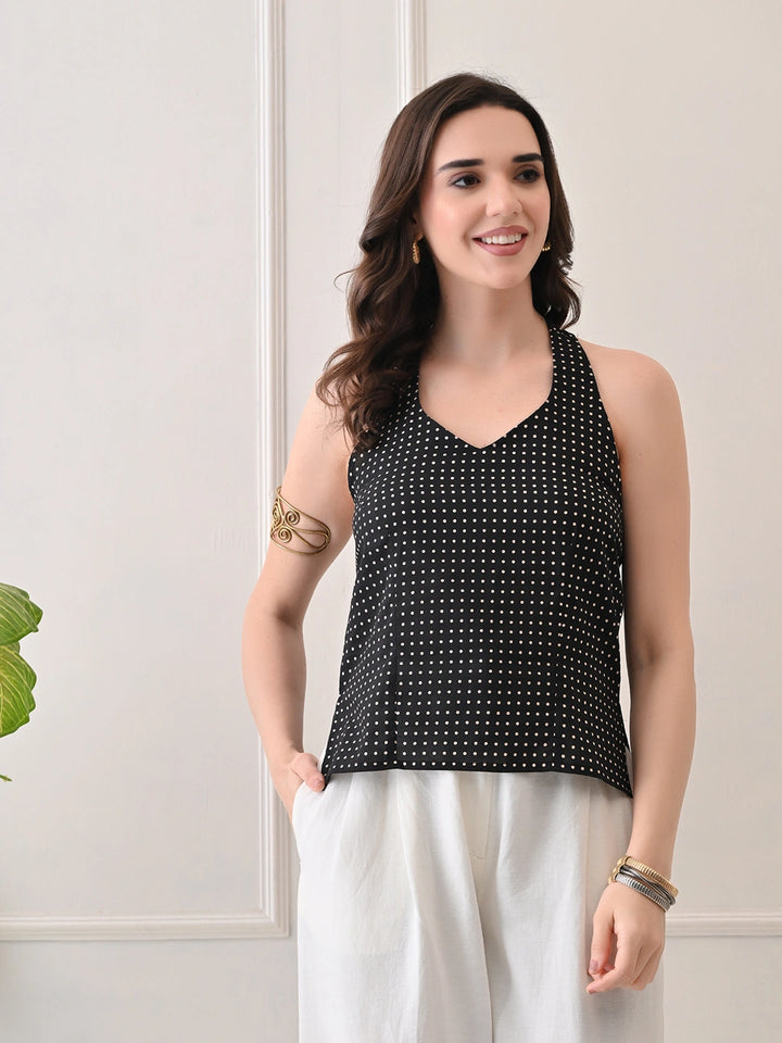 Saanjh Noir Top
