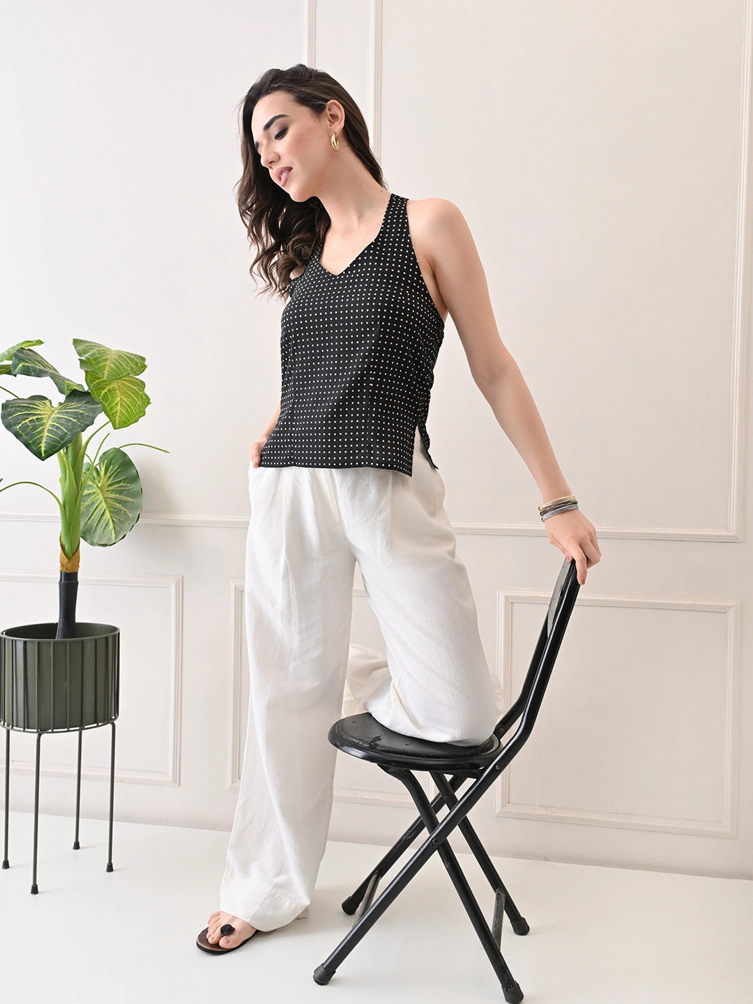 Saanjh Noir Top
