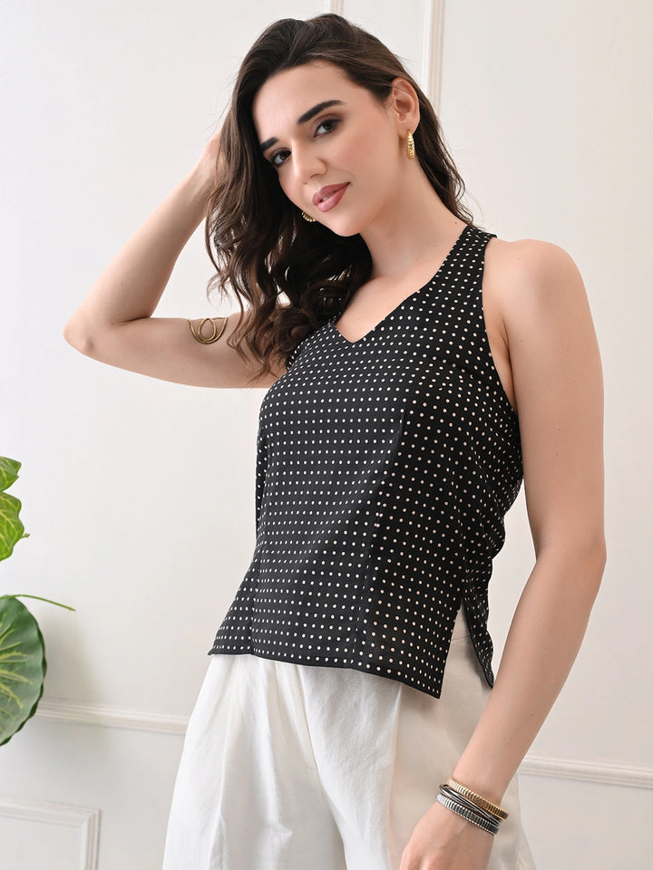 Saanjh Noir Top