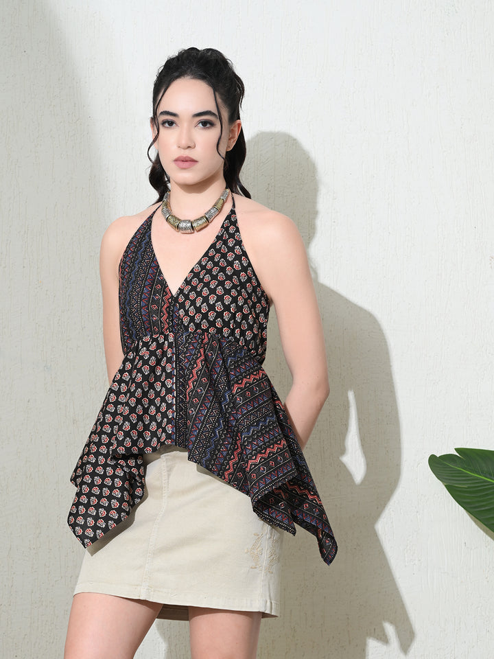 Kalamkari Noir Top