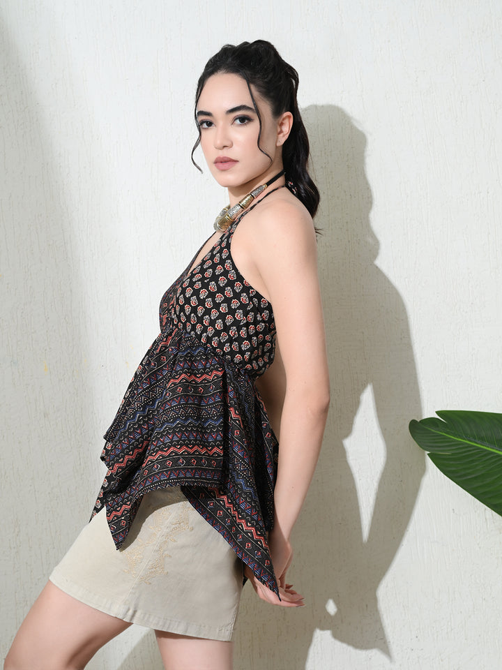 Kalamkari Noir Top