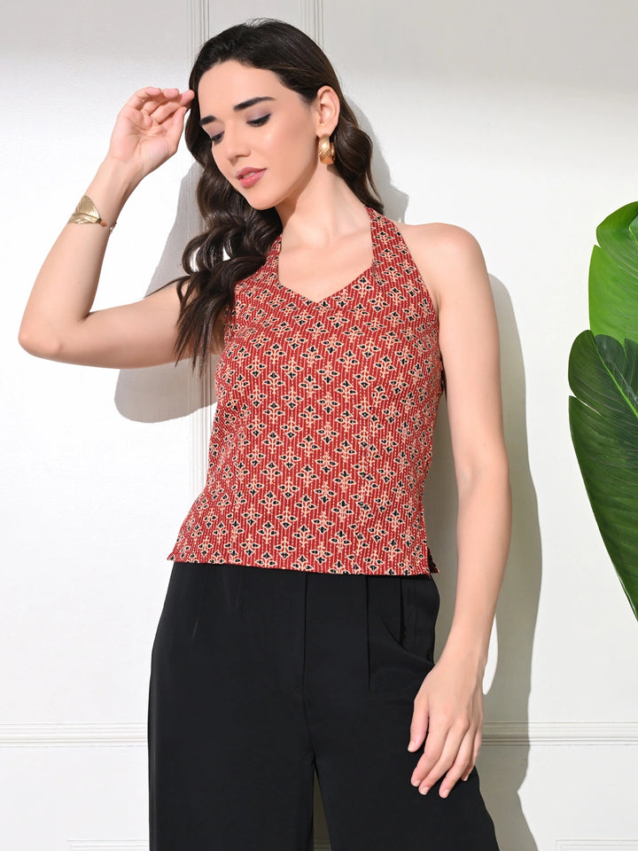 Maroon  Grace Kantha Top