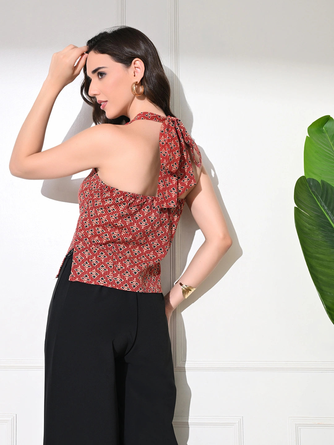 Maroon  Grace Kantha Top