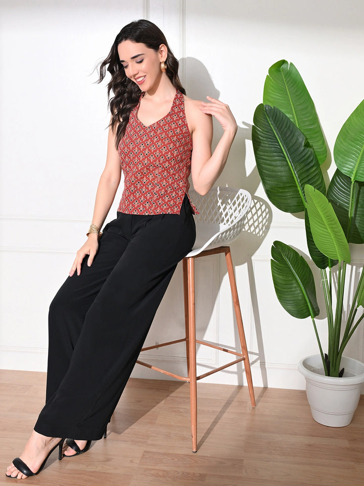 Maroon  Grace Kantha Top