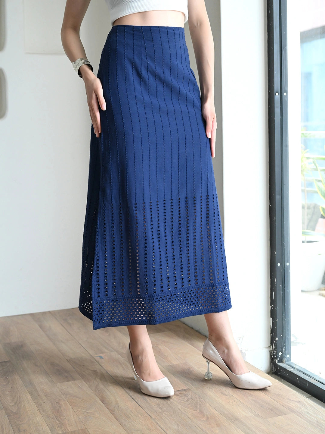 Navy Breeze Skirt