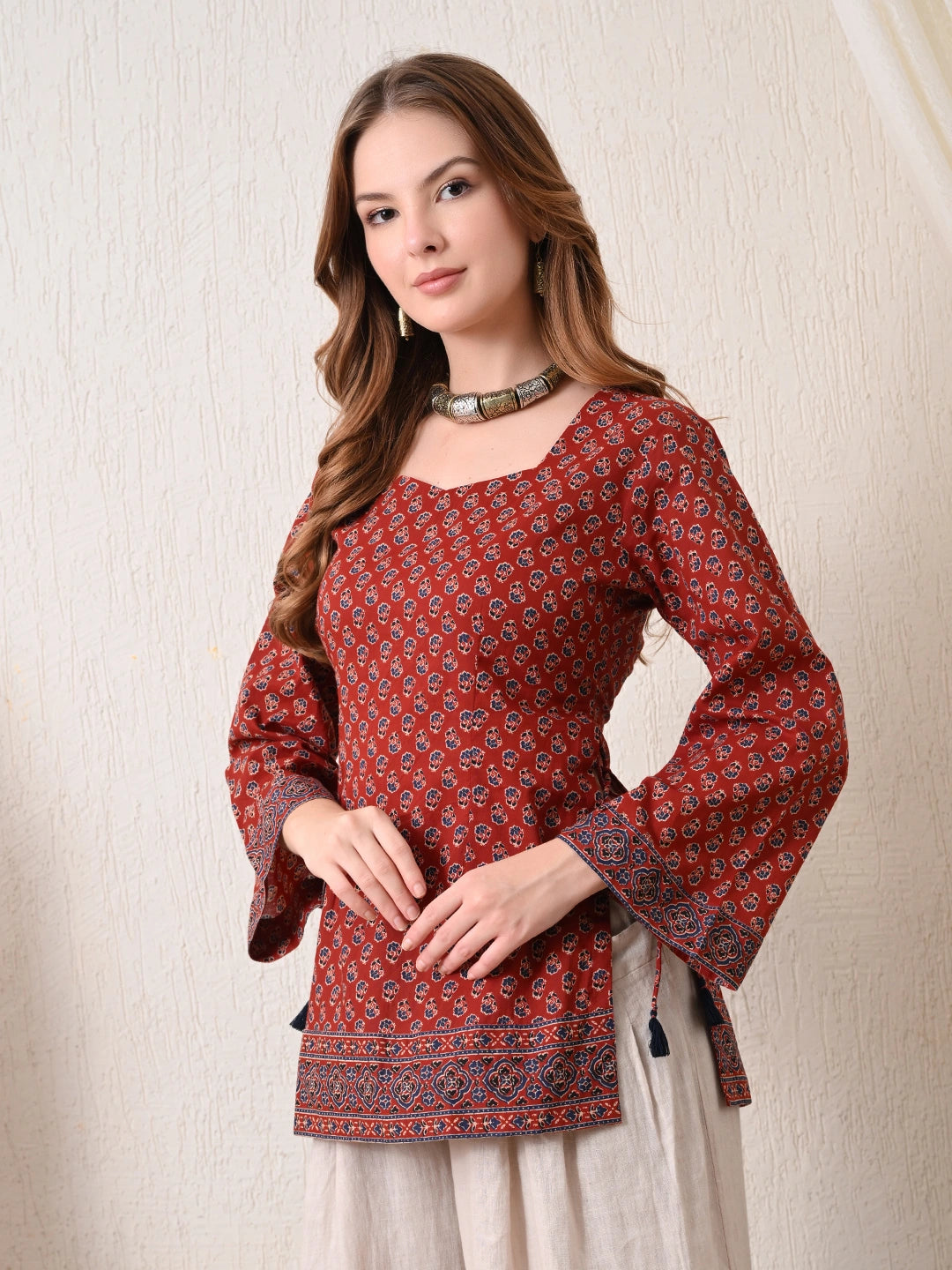 Manjari Side Slit Top