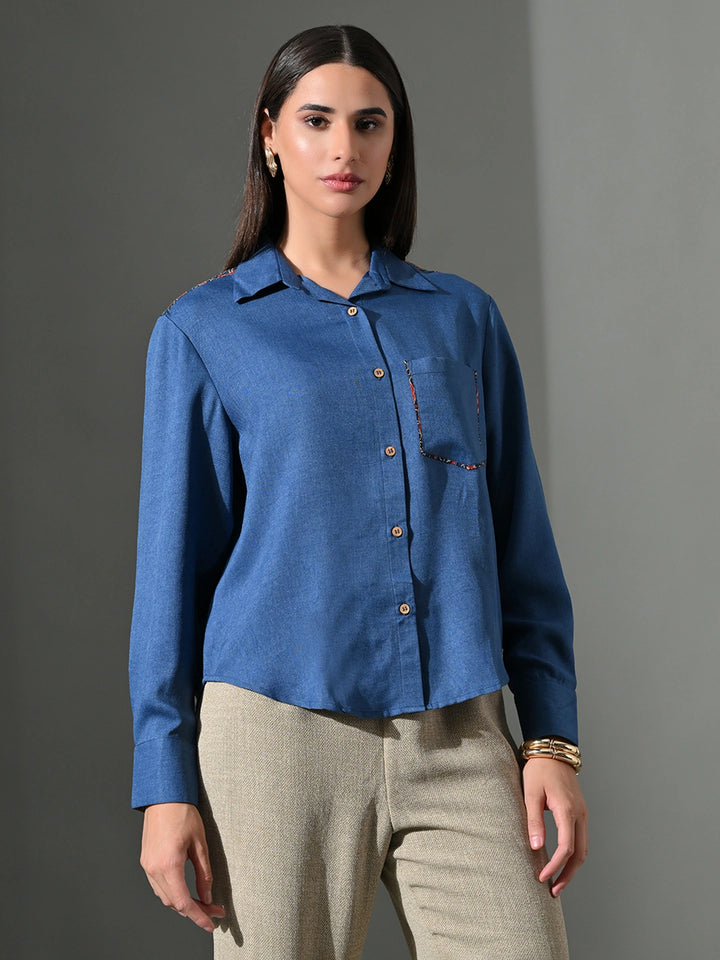 Mehr Blue Chitra Shirt