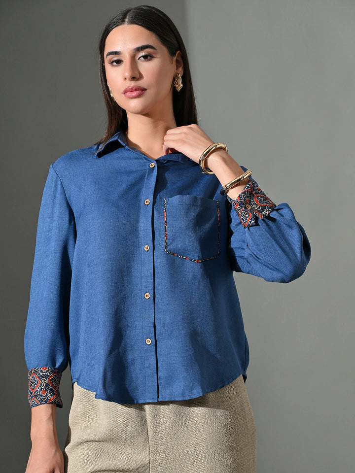Mehr Blue Chitra Shirt