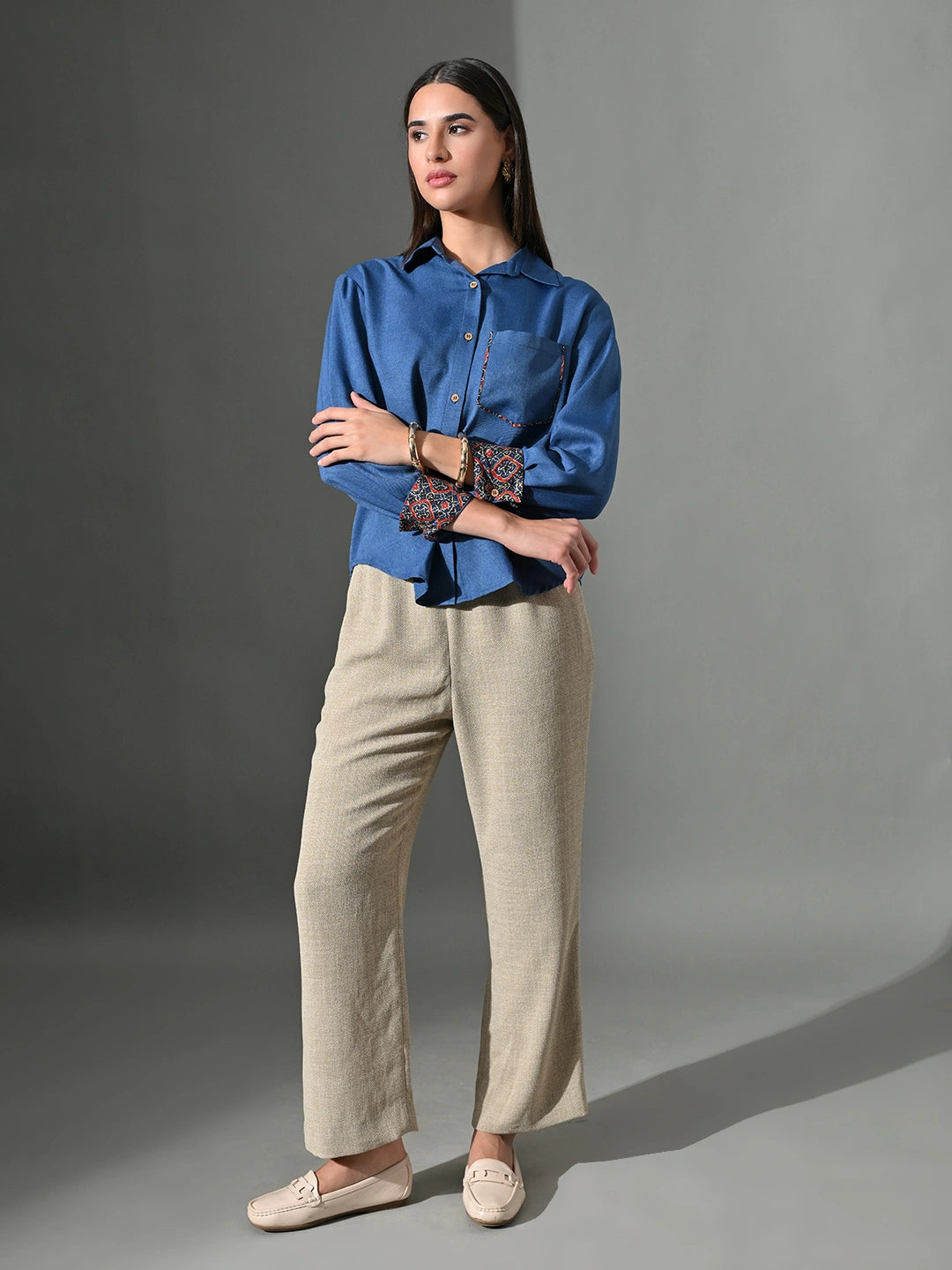 Mehr Blue Chitra Shirt