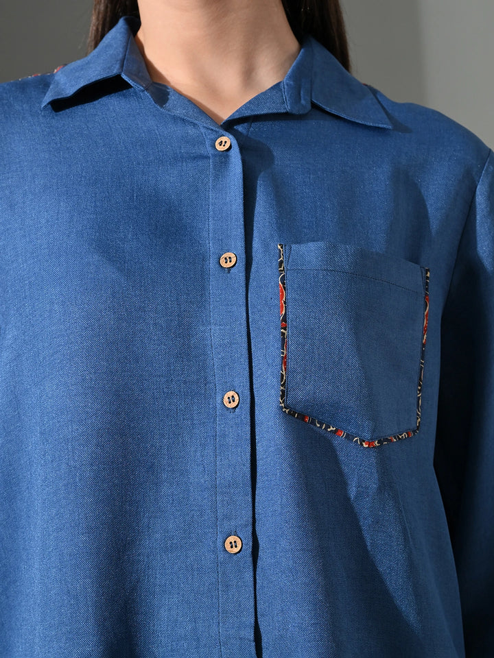 Mehr Blue Chitra Shirt