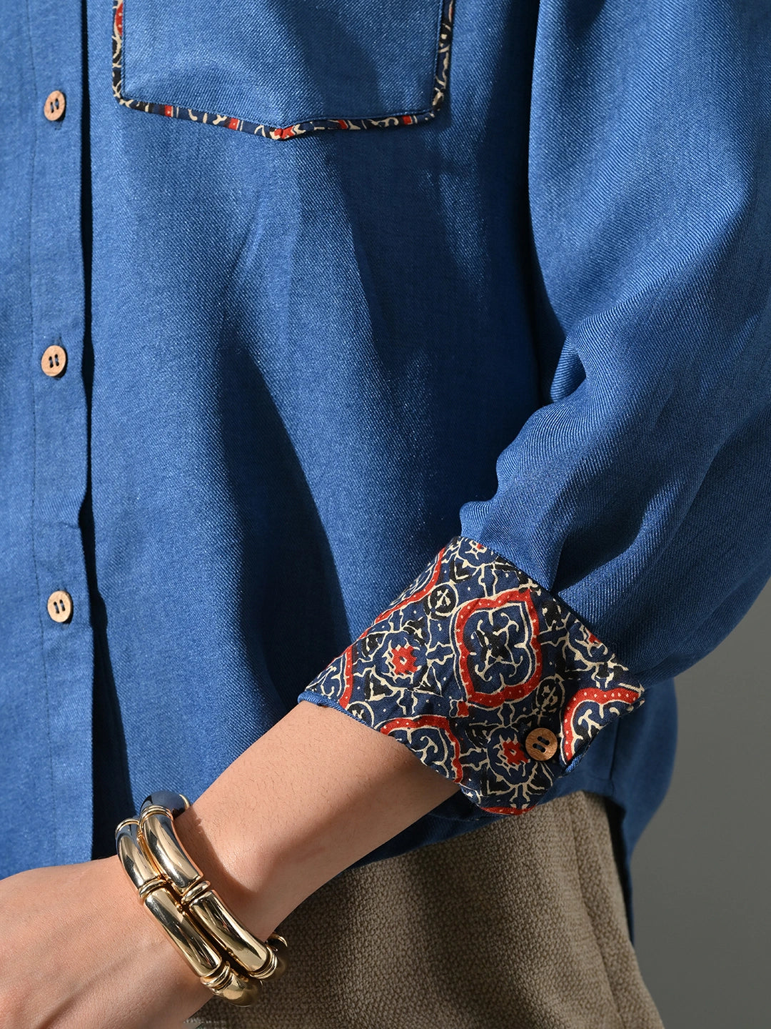 Mehr Blue Chitra Shirt