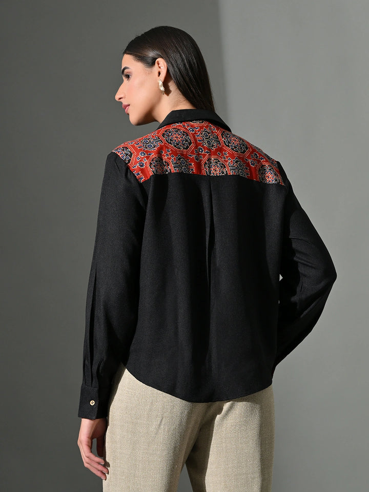 Chhaya Black Shirt