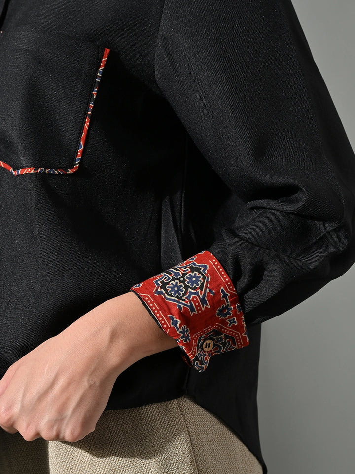 Chhaya Black Shirt
