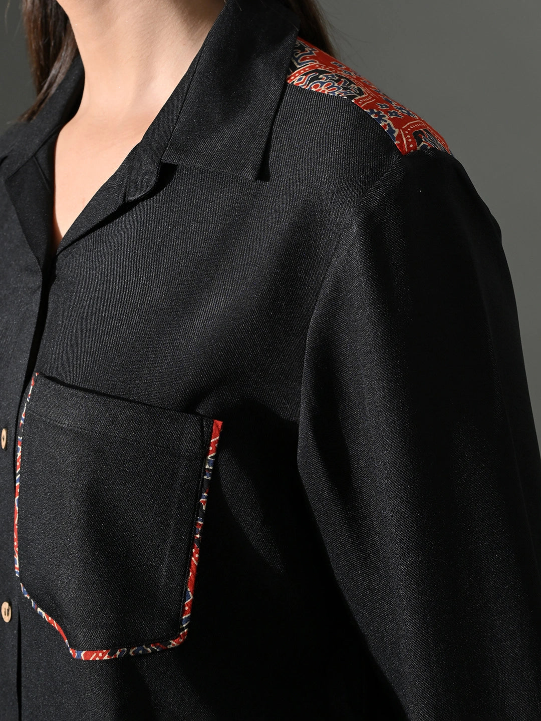 Chhaya Black Shirt