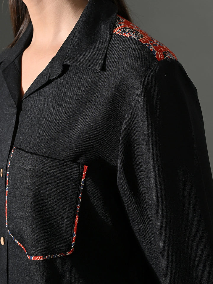 Chhaya Black Shirt