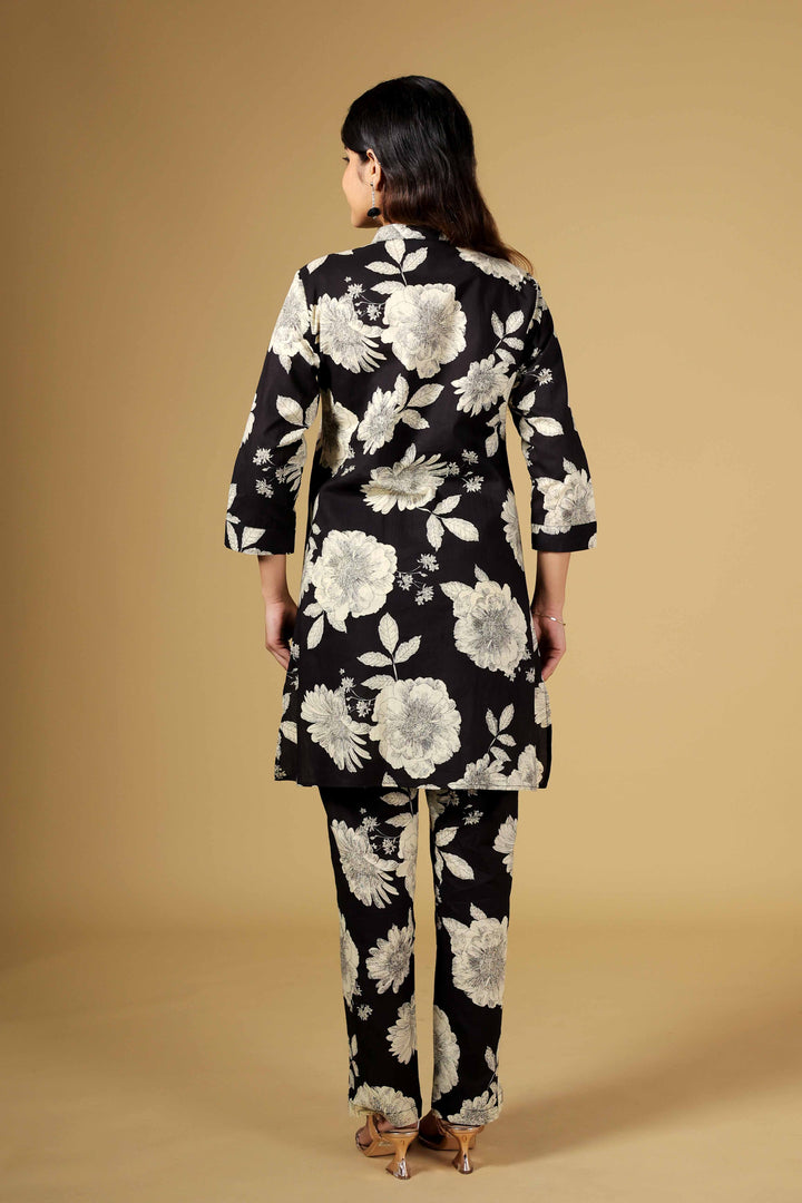 Black Dahlia Printed Kurti Set