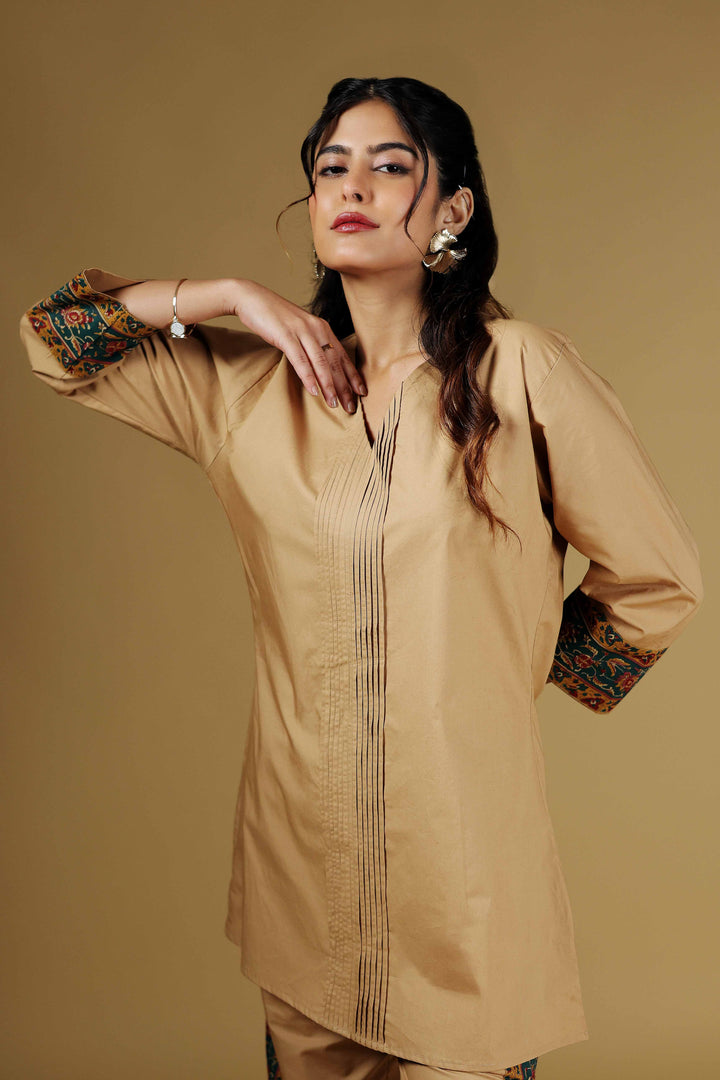 Terra Elegance Bordered Kurti Set