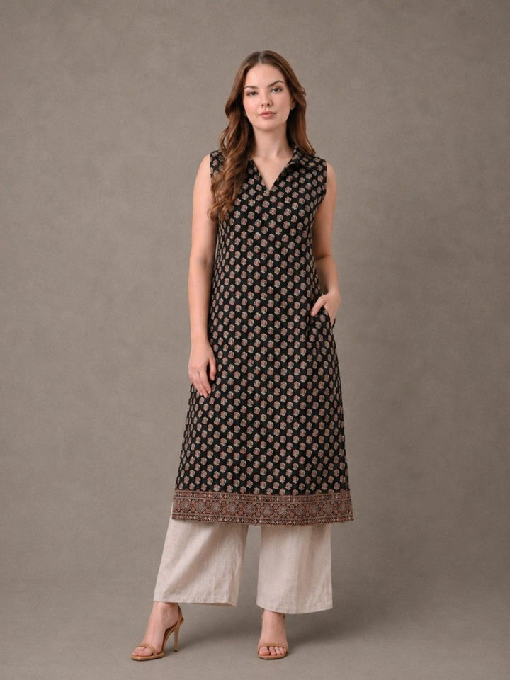 Avira Black Kurta