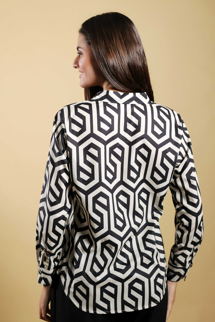 Monochrome Maze Shirt