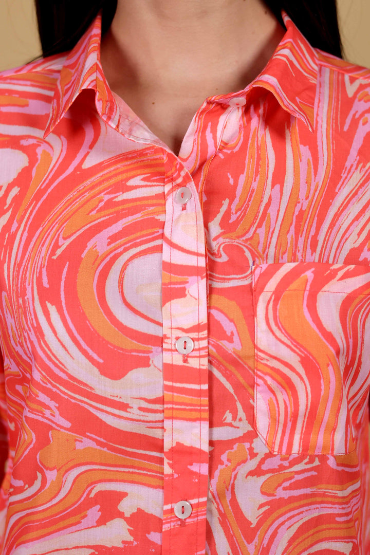 Ethereal Swirl Printed Shirt