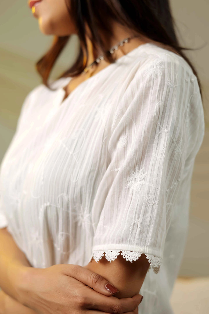 Whispering Lace Elegance Top