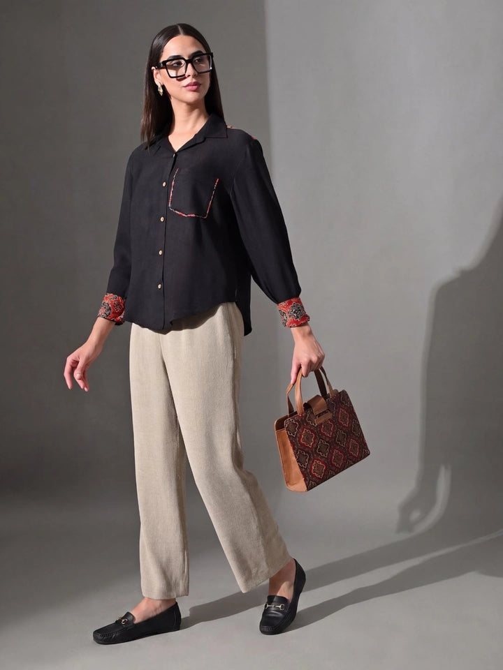 Chhaya Black Shirt