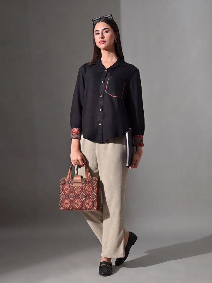 Chhaya Black Shirt
