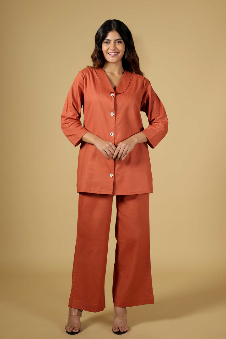 Sunset Glow Linen Co-Ord Set